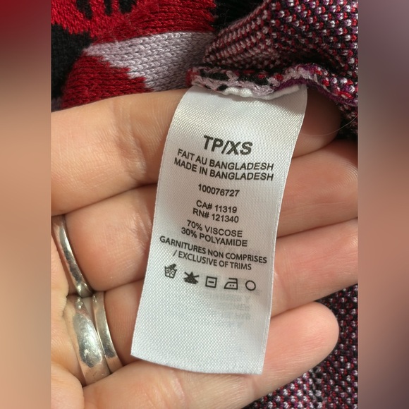 Garage Whatever Pattern Multicolor Lip Graphic Crop Top Shirt Sweater Vest Top - Picture 5 of 9